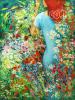 Betty Rubinstein, luxury oil painting, fine art print, flowers, interior design, colorful art, painting for home design, abstract painting