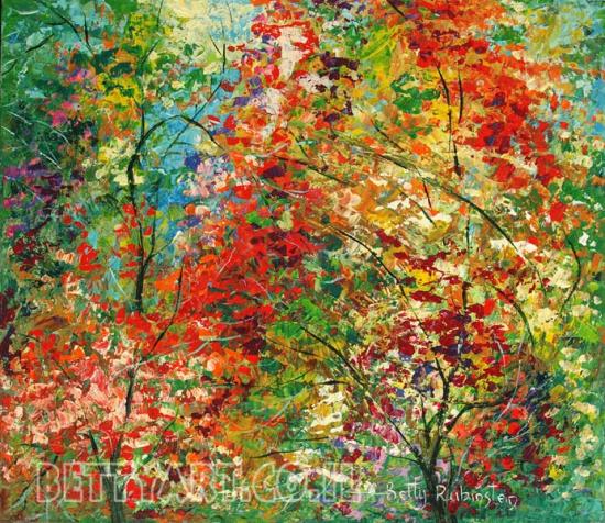 painting of Israeli landscape, mood painring on canvas, for home design 