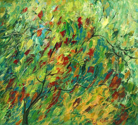 painting of Israeli landscape, mood painring on canvas, for home design 
