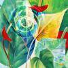 ציור לסלון, ציורים לעיצוב בית ומשרד, nature, flowers, israeli painting, painting for home design